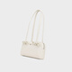 
CHARLES/KEITH25 autumn new product bow long shoulder strap underarm bag pillow bag Chinese Valentine's gift SL2-20681234 Daisy Chalk pink white M