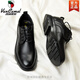 Western Region Camel Summer Herren Lederschuhe Geschäft formelle Soft Sohle bequeme Arbeit lässig Wide Foot Herrenschuhe Dicke Sohle große Kopfanzugschuhe 15262 geschlagen Black Hohlhöhle Schuhe-Camel 38