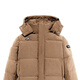 
Flying in the snow in autumn and winter new fashionable casual and versatile women's long solid color hooded warm down jacket for women Coffee brown S 160/84A