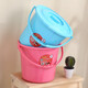 
Cleaning small bucket thickened plastic bucket with lid storage bucket for household water lifting bucket for children toy beach bucket fishing bucket larger size 6628# purple delivery lid