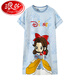Langsha Girls Nightgown Summer Cotton Children's Pyjamas Little Girl Cute Cartoon Princess Style Fin Jupe de filles à manches courtes 9905 Mélodie Q # Jupe à manches courtes 8 taille recommandée 100-110 cm taille moyenne