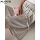 Cotton Summer Ice Seide Yamamoto-Shorts für Frauen 2025 Neue kleine hohe Taille dünne losen Sport 5-Crop-Hosen 1486 hellpurpur [hohe Qualität 14,5] L 110-120jin [Jin entspricht 0,5 kg]