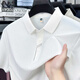 
CEO Yageo flagship official store summer high-end short-sleeved T-shirt for middle-aged men's traceless ice silk POLO shirt lapel pure 15810 rock grey 3XL 56 (171-185Jin[Jin equals 0.5 kg])