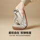 Dann flachgebiet Frauen 2025 Spring Neuer Amerikaner Retro Forrest Gump Schuhe Leichte Sport und lässige weiße Schuhe BT153_MI LAN 38