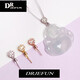 DRJEFUNDn58kYDnM18k gold rose gold pendant buckle head Buddha Jade Jade Guanyin hanging oblique hole gold color