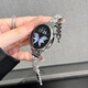 佐仕盾适用GT5表带gt5pro华为GT4 pro手表Fit4女款表带GT3爱心锆石钻GT2潮款watch4轻奢华为手环1098小众 银色 华为GT5pro(表盘46mm)