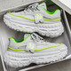 Sole des pneus Chaussures masculines pour les chaussures de sport décontractées à la mode d'été fonctionnant sans glissement et semelle en améliorant les petites chaussures de papa blanches RF-S1697 Gray 43