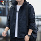 Woodpecker (tucano) chaqueta chaqueta para hombres primavera y otoño suelto con capucha a prueba de viento top para hombres de hombres oscuro xl