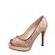 Boensa (boensa) zapatos bucas de pescado dhinestone rhinestone grieta de cuero de vaca