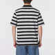 耐克（NIKE）短袖T恤男士2025夏季新款运动服针织翻领POLO衫上衣商务半袖 纯棉FN3897-010黑白条纹 S