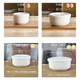 He Jiagong steamed egg bowl with lid, bowl with porcelain lid, microwave ceramic bowl, stew pot, steaming bowl, special steamed egg custard bowl, water-proof stew bowl, 4-inch small covered bowl