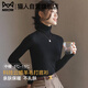 MiiOW turtleneck bottoming shirt for women 2025 new early autumn and winter slim fit white sweater sweater long-sleeved top