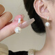 Bai Qixin Pearl Earrings, French Retro Earrings, Feminine and High-end Earrings, Versatile Earrings for Girlfriend’s Birthday Gift, French Pearl Earrings, S925 Silver Needle