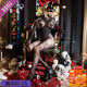 Feet et moi (Fee et moi) Подарочные презервативы, перспектива Castle Feast Temptation Cos с цельным чистым костюмом сексуальное нижнее белье, сексуальные груди и обнаженные ягодицы 7 3879 синий + розовый [повязка на голову + поддельный воротник + галстук + Bra + Zipper Open 8. Средний размер (рекомендуемый вес 80-140 [jin equals 0,5 kg]).