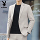 Playboy (Playboy) Herren -Kaffeeanzug Frühling und Herbst Schlanker und gutaussehender lässiger Anzug Jacke koreanische Hochzeitsstil Top Brown [Single Piece] Hochqualität höher als die Qualität von Peers