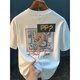 T-shirt à manches courtes Pierre Cardin T-shirt imprimé à la mode mince en 2025 Summer Xinjiang Cotton Round Round Coule Mente à manches Mentes Top t White 2 [ZJ1047 Version de l'ajustement] M adapté à 90-108 Jin [Jin est égal à 0,5 kg]