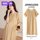 Jingqi (JOYNCLEON) maternity dress summer 2025 new style of pregnant mothers high-end outfits large size temperament waist-hugging loose skirt ginger dress (hanging breathable strap waist-hugging L
