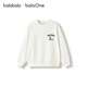 Balabala children's clothing children's sweatshirts boys and girls 2025 new winter big children's velvet casual round neck tops men and women treasure trend