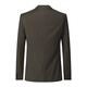Lilang Double Elastic Fabric Suit Men's Smooth, Delicate, Tight, Easy-Care Suit Brown Color 170A