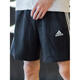 
Adidas shorts men's pants 2025 summer new sports pants knitted pants fashionable loose comfortable breathable casual pants five-point pants IC9435/all cotton/inner terry S