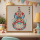 
Shantoulin Village Chinese style Songjin Pearl Painting DIY Material Pack Mother's Day Event Intangible Cultural Heritage Handmade Gift Sense Decoration Painting LL13571 [Full Color Injection Painting] Give some diamond pen 50*50cm thick solid wood inner frame + beautiful outer frame