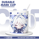 Hanoufei 2d Ceramic Mug Funing Faning Fan Prink Cup Cup Cup Home Cup Milk Tea Cup с крышкой [белый]-My1391 изысканная кружка [стиль одно чашки]