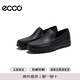 ECCO Loafers Men's Moccasin Casual Leather Shoes Lightweight Mok 540514 01001 Black 41