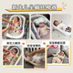 
iuu baby bathing artifact lying support baby folding temperature bath bed newborn anti-slip bath rack [comfortable soft rubber headrest] Nordic gray + big gift package Material: food grade PP material, skin-friendly and odor-free
