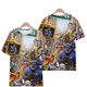 Xuanmo T-shirt Men's Big Belly Belly Crazy Zootopia Nico Judy T-shirt Men and Women Fox Rabbit à manches courtes T1480 S 75-85Jin [Jin est égal à 0,5 kg]
