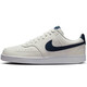 Nike (Nike) Offizielle Webbrettschuhe Herrenschuhe Herbst Einfache Version Air Force One Court Vision Sneakers Weizenfarbe Casual Schuhe HQ4867-101 Segel Weiß/Ortel Deep Sea Blue 40