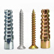 Platinum Sawtooth Gecko Expansion Pipe Light Iron Expansion Screw Cement Wall Hollow Brick Metal Pipe Nail M8*38 Expansion Pipe Nail (50 Sets) Blue
