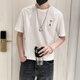 Qiao yilun kurzärmeliges T-Shirt Herren Sommer Top Simple und vielseitiger Trend 2025 Neue trendige Marke Slim und Handsome Männer halbärmelig T 1101-1-9226-White M