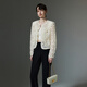 Three-color hollow V-neck small fragrance jacket