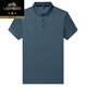 Camiseta clásica de seda de color seda de mulberry para hombres de alta gama 2025 Summer NUEVO estilo de mediana edad y anciana Camisa H9866 Dark Green 4xl 190180-200Jin [Jin es igual a 0,5 kg]