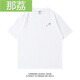 
Nali niche design simple pin printed short-sleeved T-shirt for 2025 summer new loose cotton round neck half-sleeved T-1449-pin-black M