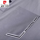 
Pier Cardin ice silk traceless T-shirt men's long-sleeved lapel polo shirt cool feeling with pocket pocket middle-aged T-shirt dad top gray-7036 L 170