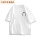 Zhengmei Fengshan-Kleidung neuer amerikanischer Retro kreativer Druck loser runder Hals schwerer Kurzarm Casual auf weißer AB1699 Vorder- und Hinter-M-Outlet ##/_ M Vorschlag 110130 ##*