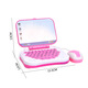 M Kinder frühes Bildungslernen Computer Chinesische und englische Punkt Reading Early Education Machine Tablet können Beleuchtung Maus -Lernmaschine zeichnen. [Mit Akku] Paintboard -Lernmaschine [blau] mit 1 Stift