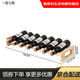 Jingmengyuan solid wood red wine rack home creative wine rack wine bottle rack red wine display rack storage wine cabinet decorative ornaments one layer seven bottles of wood color