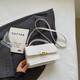 
New retro solid color small square bag fashionable simple texture large capacity trendy best friend crossbody bag khaki