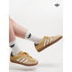 Adidas GAZELLE German training shoes couples shoes new yellow T-toe shoes JI3523 JI3523 Cream yellow 38 authentic products in the whole store support identification