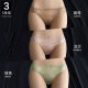 七匹狼（SEPTWOLVES）蕾丝内裤女纯棉裆女士性感低腰三角超火辣新款2025女式短裤 9227#咖啡+白色+黑色(装) 3条 L 110-130斤