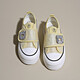 Sommer dünne Frauenschuhe dicker alleinighöhlich-absorbierender schockabsorbierender und atmungsaktives Netzschuhe Trendy Board Schuhe Klettverteidiger Lazy Schuhe YGNX-L-3323 Beige 35