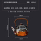 Full glass teapot, thickened kettle, glass teapot, large capacity lifting beam teapot, health pot, teapot, wooden shadow teapot
