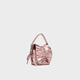 
CHARLES/KEITH25 autumn new product retro pleated bow mini handheld crossbody bag CK6-40151554 Aura Pink Aurora Powder XXS