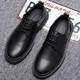 
LEOSOXS2025 autumn and winter leather shoes men casual British Martin boots men real I leather Korean style trendy work shoes low top men's shoes 100 brown 9922 44