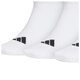 adidas Adidas socks men and women sports running socks towel bottom basketball socks short tube middle tube sweat-absorbent and breathable casual socks JC9267 white summer short tube socks three pairs S shoe size 37-39