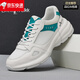 Biyinlefen echte Leder-Freizeit-Herrenschuhe im Sommer neu atmungsaktive Nicht-Schlupf-Anti-Odor-Mesh-Schuhe S838 White Grey 38