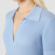 MaxMara 2025秋冬新品女装V领短袖针织毛衣6366045106 浅蓝色 XS