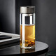 Heenoor Store Flagship Store Oficial Copa de vidrio Engrasada con una taza de té de malla de filtro Copa de agua portátil transparente Termos Copa Termos 530 ml Color natural XN-6196 con Mase de filtro Enviar taza